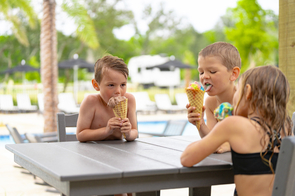 Frozen Treats in the Pavilion