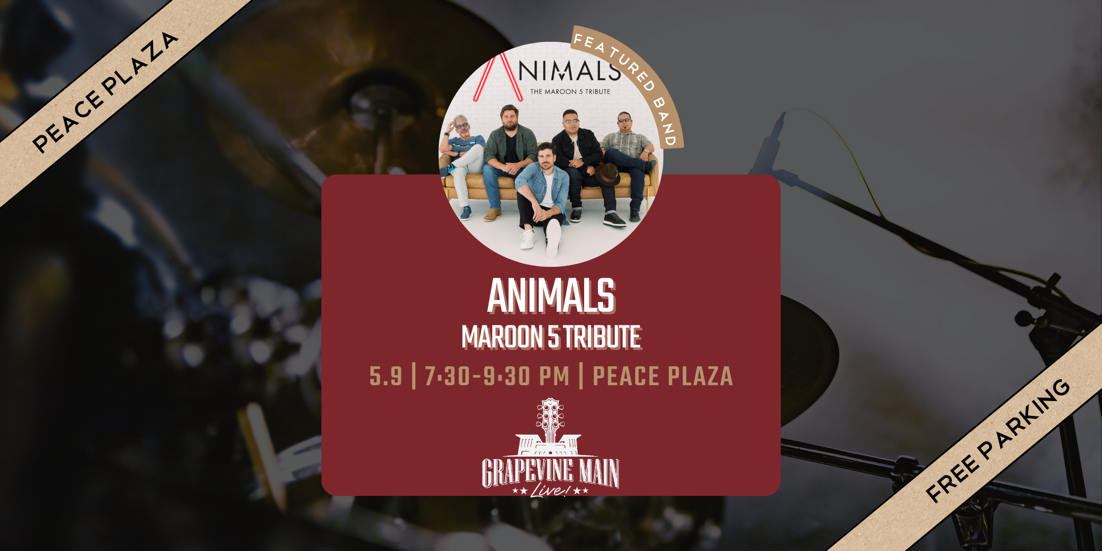 Grapevine Main LIVE! | Animals - Maroon 5 Tribute