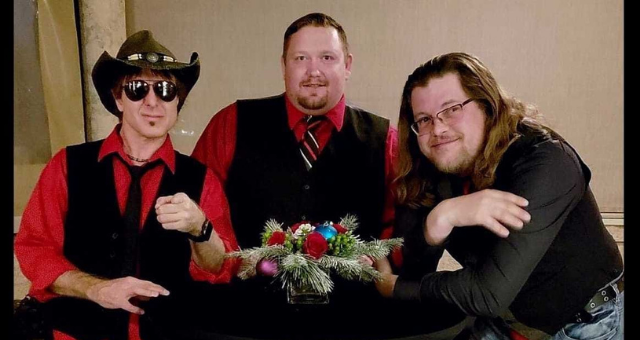 Sharp Dressed Men Band posing for a picture